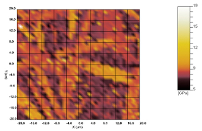 2-D Transverse Hardness Map of Crystallized Bulk Elan 46 Ceramic Technology