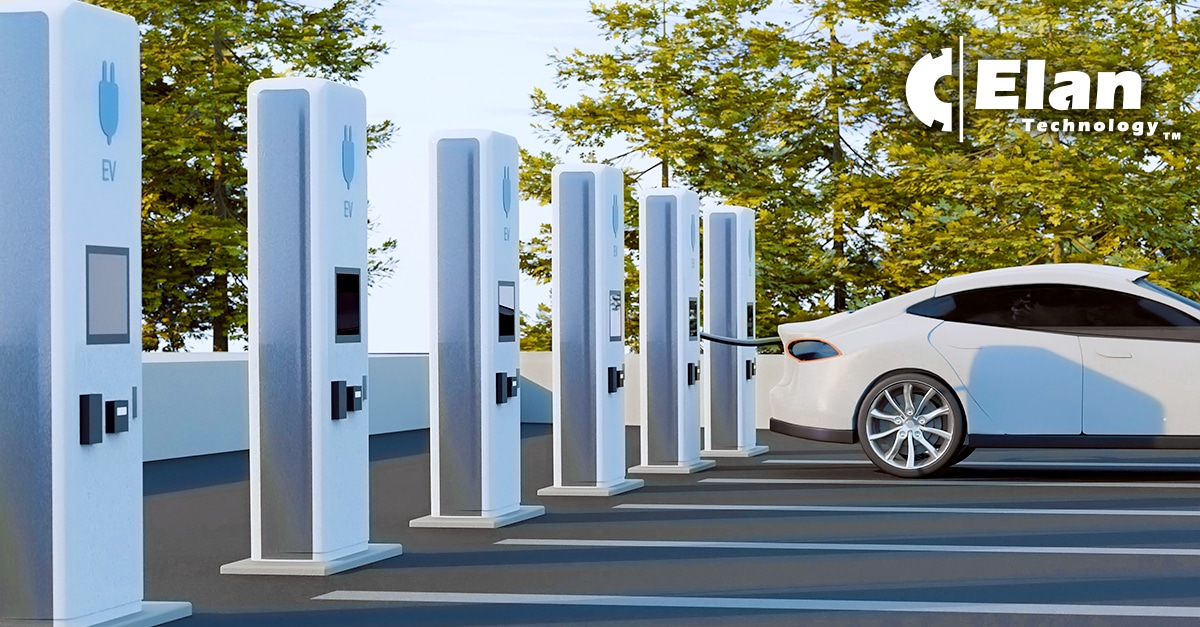 Electric Vehicle Charging, EV Charging Station, Demonstrating Advanced Battery Technology
